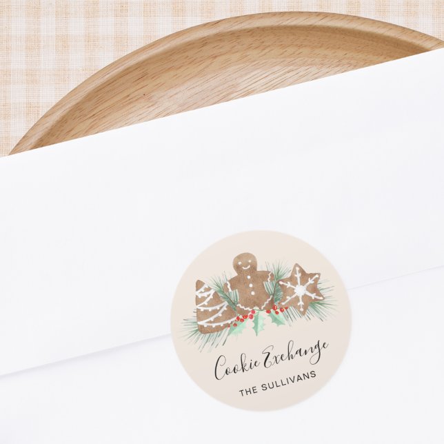 Cookie Exchange Runder Aufkleber (Von Creator hochgeladen)