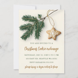 Cookie Exchange Weihnachtsweihnachtsgebäck Einladung