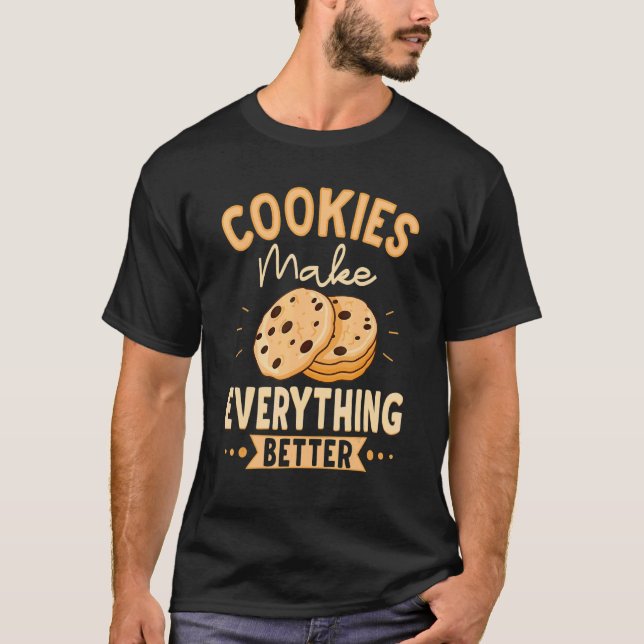 Cookie For Kids Men Women Pastry Chef Bakers T-Shirt (Vorderseite)