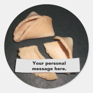Cookie Fortune avec Autocollants Fortune personnal