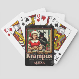 Cookie für Krampus Frohe Krampus Weihnachten Horro Spielkarten
