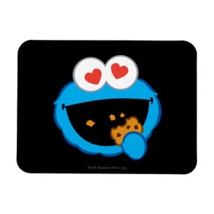 Cookie Lächelndes Gesicht mit herzförmigen Augen Magnet