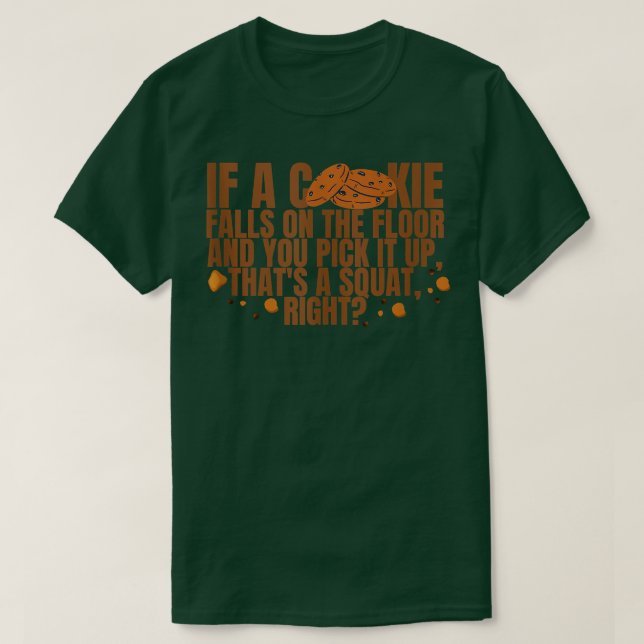 Cookie Lover Workout Fitness Gym Weight T-Shirt (Design vorne)