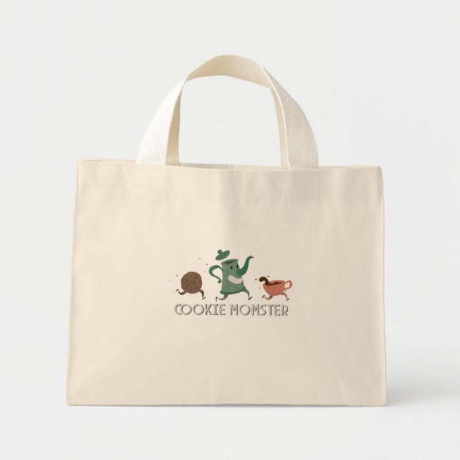 Cookie Momster Mini Stoffbeutel (Vorne)