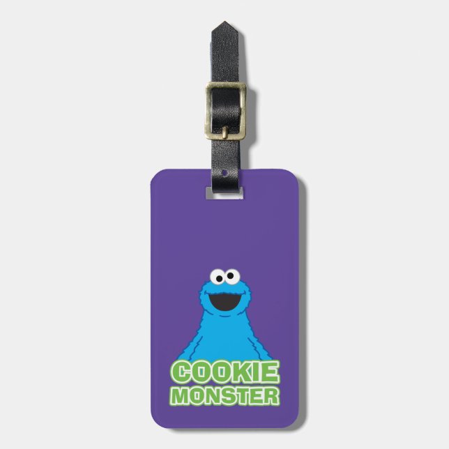 Cookie Monster Art Gepäckanhänger (Vorderseite vertikal)