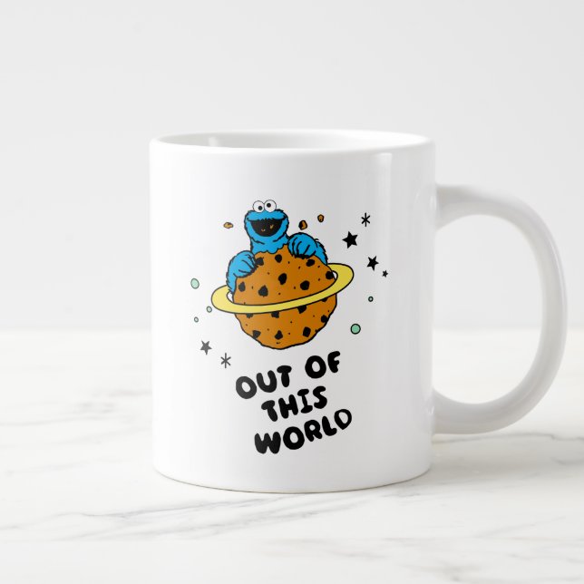 Cookie Monster | Aus dieser Welt Jumbo-Tasse (Rechts)