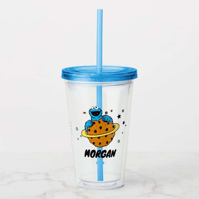 Cookie Monster | Aus dieser Welt | Name hinzufügen Acryltrinkbecher (Vorderseite)