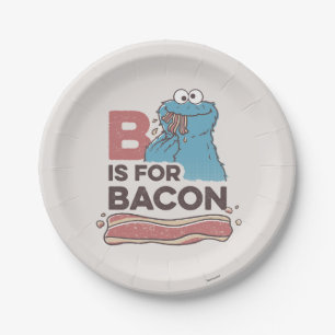 Cookie Monster B ist für Bacon Pappteller