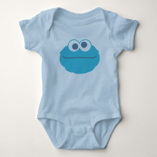 Cookie Monster Baby Big Face Baby Strampler