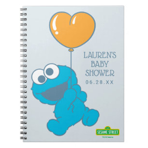 Cookie Monster Baby Shower Guest & Gift List Notizblock