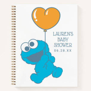 Cookie Monster Baby Shower Guest & Gift List Notizbuch