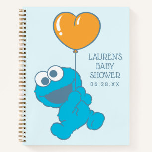 Cookie Monster Baby Shower Guest & Gift List Notizbuch