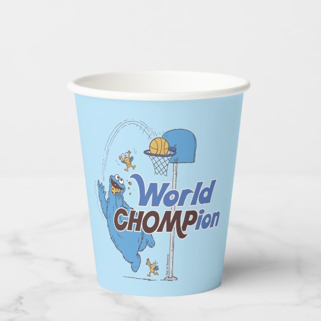 Cookie Monster | Basketballschuhe Pappbecher (Vorderseite)
