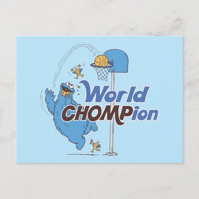 Cookie Monster | Basketballschuhe Postkarte (Vorderseite)