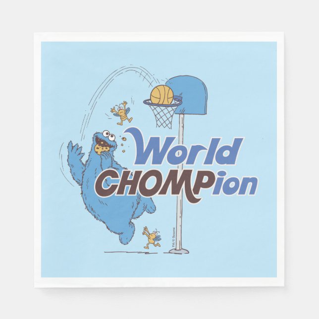 Cookie Monster | Basketballschuhe Serviette (Vorderseite)