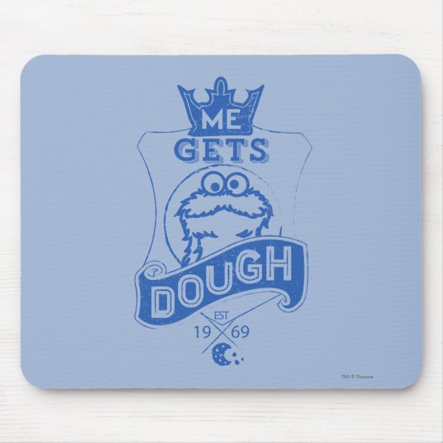Cookie Monster bekommt Teig Mousepad (Vorne)