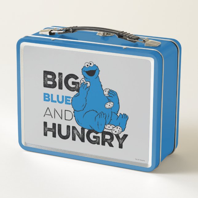 Cookie Monster | Big Blue & Hunger Metall Brotdose (Rückseite)
