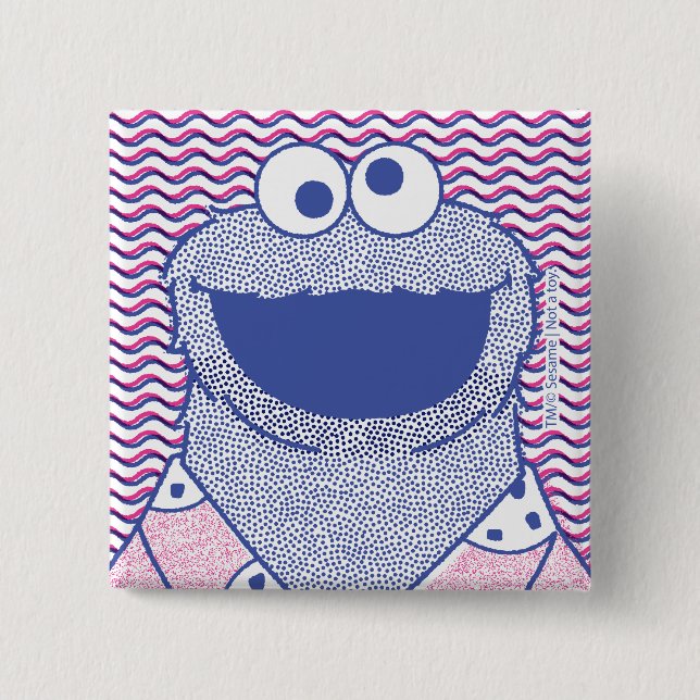 Cookie Monster | Button-Down-Cookie-Shirt Button (Vorderseite)