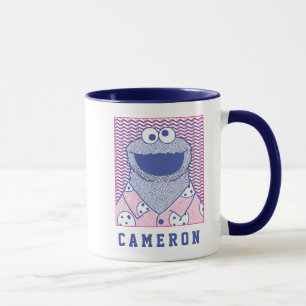 Cookie Monster Button-Down-Cookie-Shirt Tasse