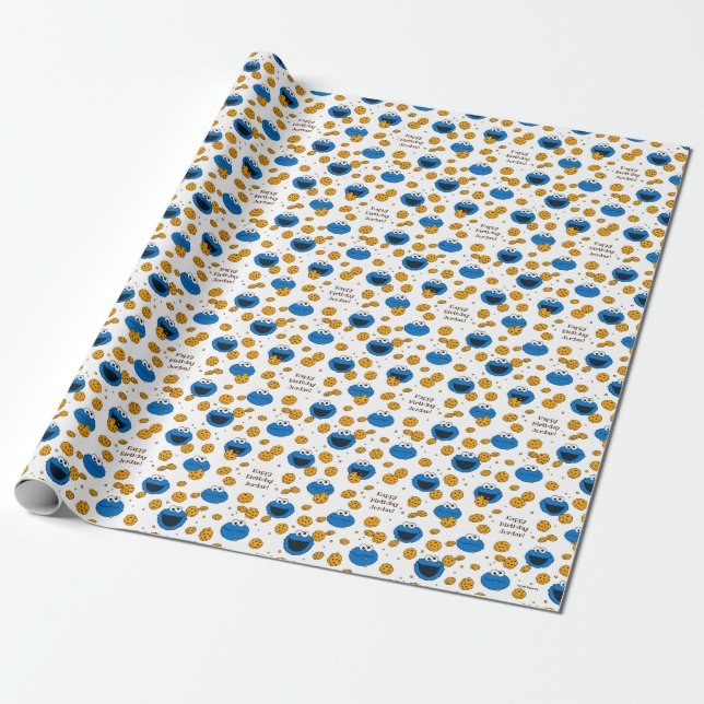 Cookie Monster | C ist für Cookie Pattern Geschenkpapier (Ungerollt)