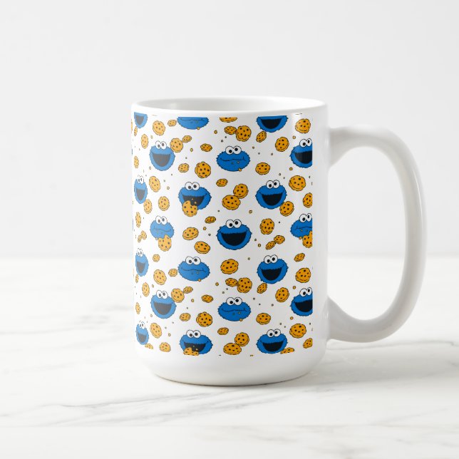 Cookie Monster | C ist für Cookie Pattern Kaffeetasse (Rechts)