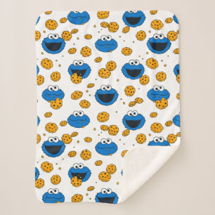 Cookie Monster   C ist für Cookie Pattern Sherpadecke