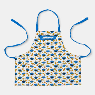 Cookie Monster C steht für Keksmuster Schürze