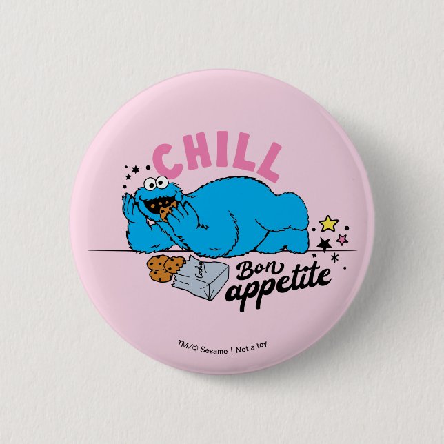 Cookie Monster | Chill Bon Appetit Button (Vorderseite)
