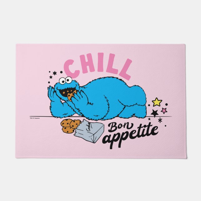 Cookie Monster | Chill Bon Appetit Fußmatte (Vorderseite)