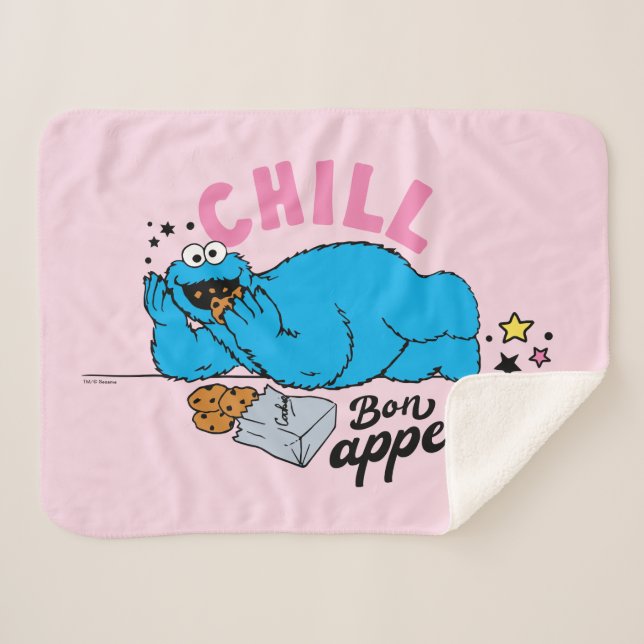 Cookie Monster | Chill Bon Appetit Sherpadecke (Vorderseite (Horizontal))