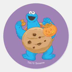 Cookie Monster Cookie Kostüm Runder Aufkleber
