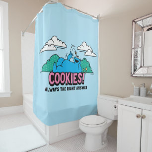 Cookie Monster Cookies immer die richtige Antwor Duschvorhang