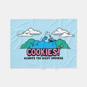 Cookie Monster   Cookies immer die richtige Antwor Fleecedecke