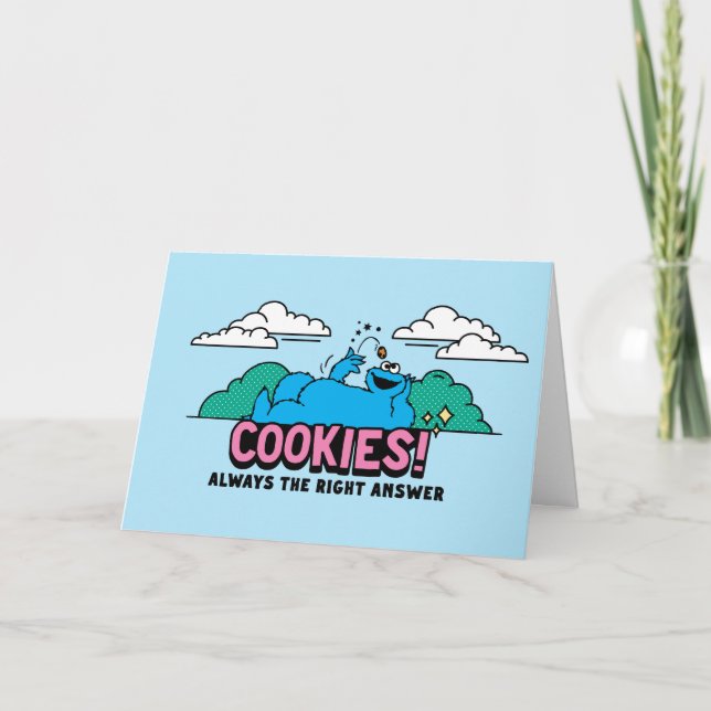Cookie Monster | Cookies immer die richtige Antwor Karte (Vorderseite)