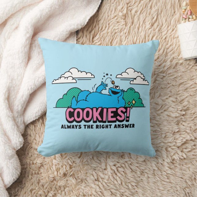 Cookie Monster | Cookies immer die richtige Antwor Kissen (Decke)