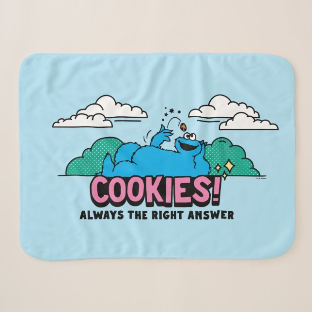 Cookie Monster | Cookies immer die richtige Antwor Sherpadecke (Vorderseite (Horizontal))