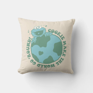 Cookie Monster   Cookies machen die Welt zum Allta Kissen