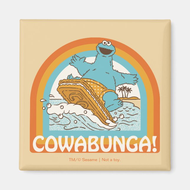 Cookie Monster Cowabunga! Magnet (Vorne)