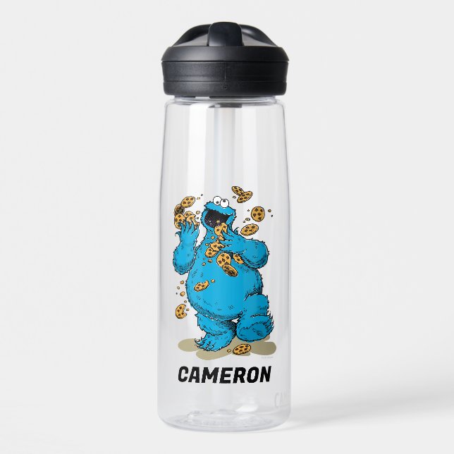 Cookie Monster Crazy Cookies | Name hinzufügen Trinkflasche (Vorne)