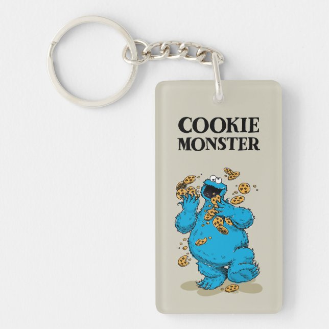 Cookie Monster Crazy Cookies Schlüsselanhänger (Vorderseite)