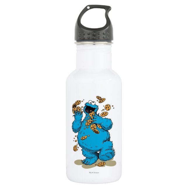 Cookie Monster Crazy Cookies Trinkflasche (Vorderseite)