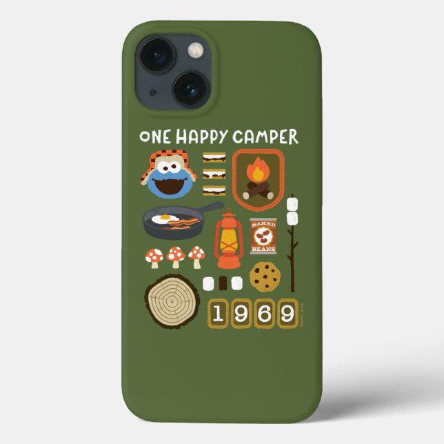 Cookie Monster | Ein glücklicher Camper Case-Mate iPhone Hülle (Rückseite)