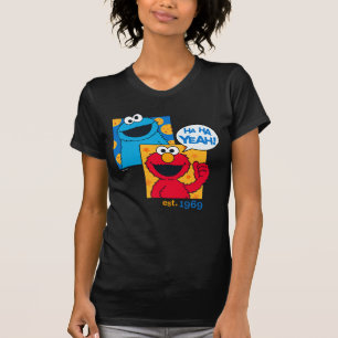 Cookie Monster & Elmo   Ha Ha Yeah T-Shirt