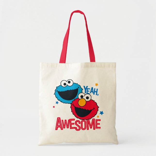 Cookie Monster & Elmo | Ja, ich bin Phantastisch Tragetasche (Vorne)