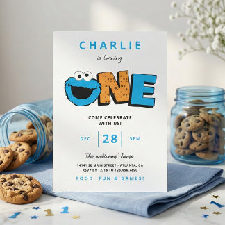 Cookie Monster - erste Einladung zum Geburtstag