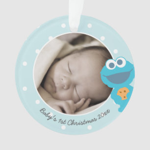 Cookie Monster Erste Weihnachten - Name hinzufü Ornament