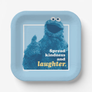 Cookie Monster Freude und Lachen verbreiten Pappteller