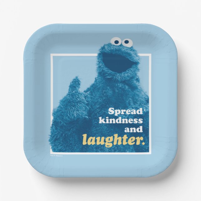 Cookie Monster | Freude und Lachen verbreiten Pappteller (Vorderseite)