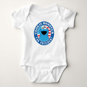 Cookie Monster für den Präsidenten Baby Strampler