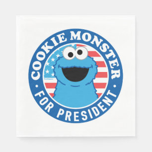Cookie Monster für den Präsidenten Serviette